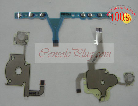 ConsolePlug CP05035 Left Right Controller Conductor and Start Ribbon Cable Replacement for PSP 3000